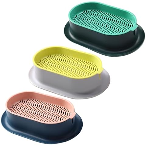 Meyrwoy Grass for Cats to Eat Indoor Kit, 3Pcs Cat Grass Planter Detachable Cat Grass Seeds Hydroponic Planter 7.4x4.8 Plastic Seed Sprouting Tray Soil Free Cat Plant Planting Box Cover