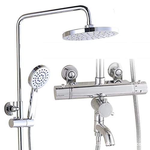 Mitigeur thermostatique en laiton pour douche haut de gamme et design