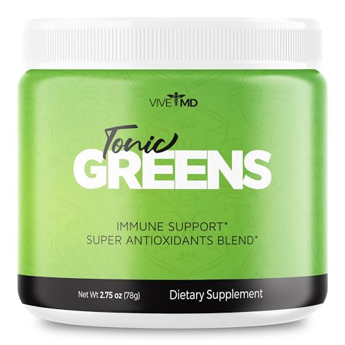 Tonic Greens Powder Vitamin Boost Supplement Official Formula - Natural Green Blend Energy Supplement Extra Strength - BCAA L-Glutamine Vitamin B6 Revolutionary Energy Fix Solution Reviews (1 Pack)