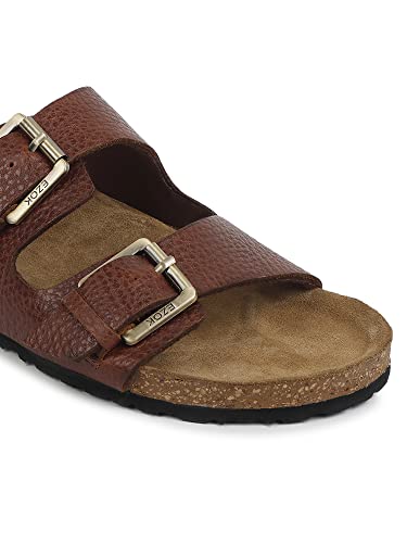Image of Ezok Men's Flat Casual Sandals | Adjustable Buckle Closure | Comfortable Outdoor & Beach Footwear