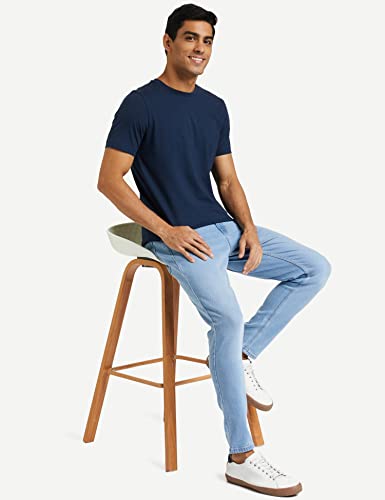 Image of Amazon Brand - Symbol Men's Solid Cotton T Shirt | Plain | Round Neck | Half Sleeve - Regular Fit | Combo Pack of 3 (Available in Plus Sizes)