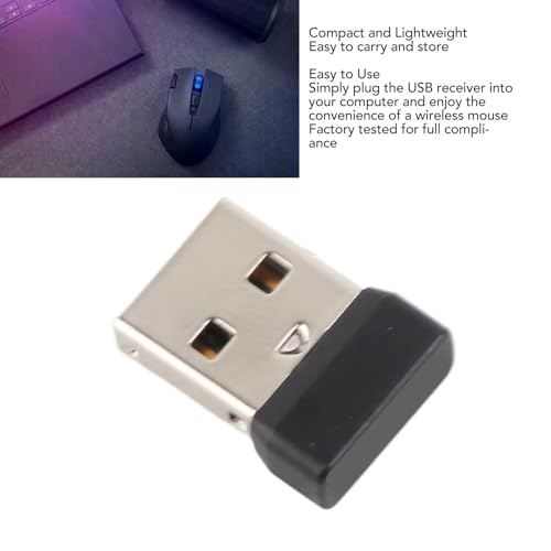 Odbiornik USB do Myszy Bezprzewodowej G700/G700S, Zamiennik Odbiornika 2.4G, Funkcja Plug and Play, Adapter Odbiornika Myszy Bezprzewodowej