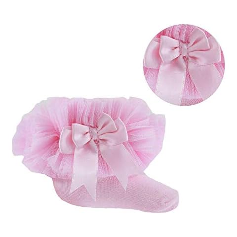 Baby Girls Tutu Ribbon Bow Ankle Socks 0-6 Months Cover