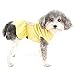 Ranphy Dog Harness Dress for Small Dog Girls Solid Pet Skirts with Cute Doggie Patch Puppy Spring Summer Outfits with D-Ring Chihuahua Yorkie Cats Apparel, Yellow, XS