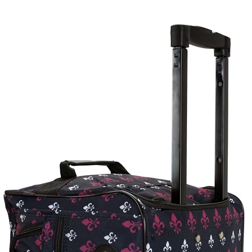 Image of Rockland Rolling Duffel Bag, Black, 22 inch