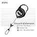 Booms Fishing RG1 Fly Fishing Zinger Retractor - Retractable Tether 3pcs Black