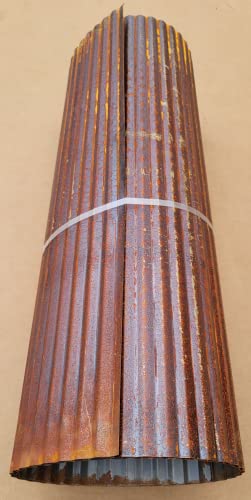 CeilingConnex Colorado Steel Rustic Corrugated Metal Wainscoting (Rusted - 10 Foot Roll)