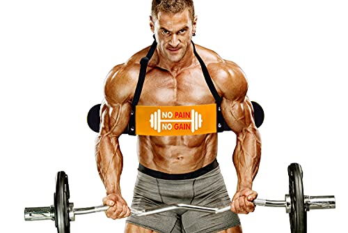 Image of APRODO Arm Blaster - Heavy Duty Biceps Isolator for Bodybuilding, Weightlifting, Gym, Exercise, Workout - Bicep Arm Trainer, NO Pain NO GAIN