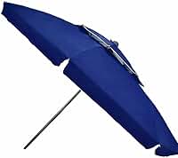 Guarda Sol Articulado Gigante 2,40m Uv Praia Piscina Respirável Verão Alumínio Azul Pratico