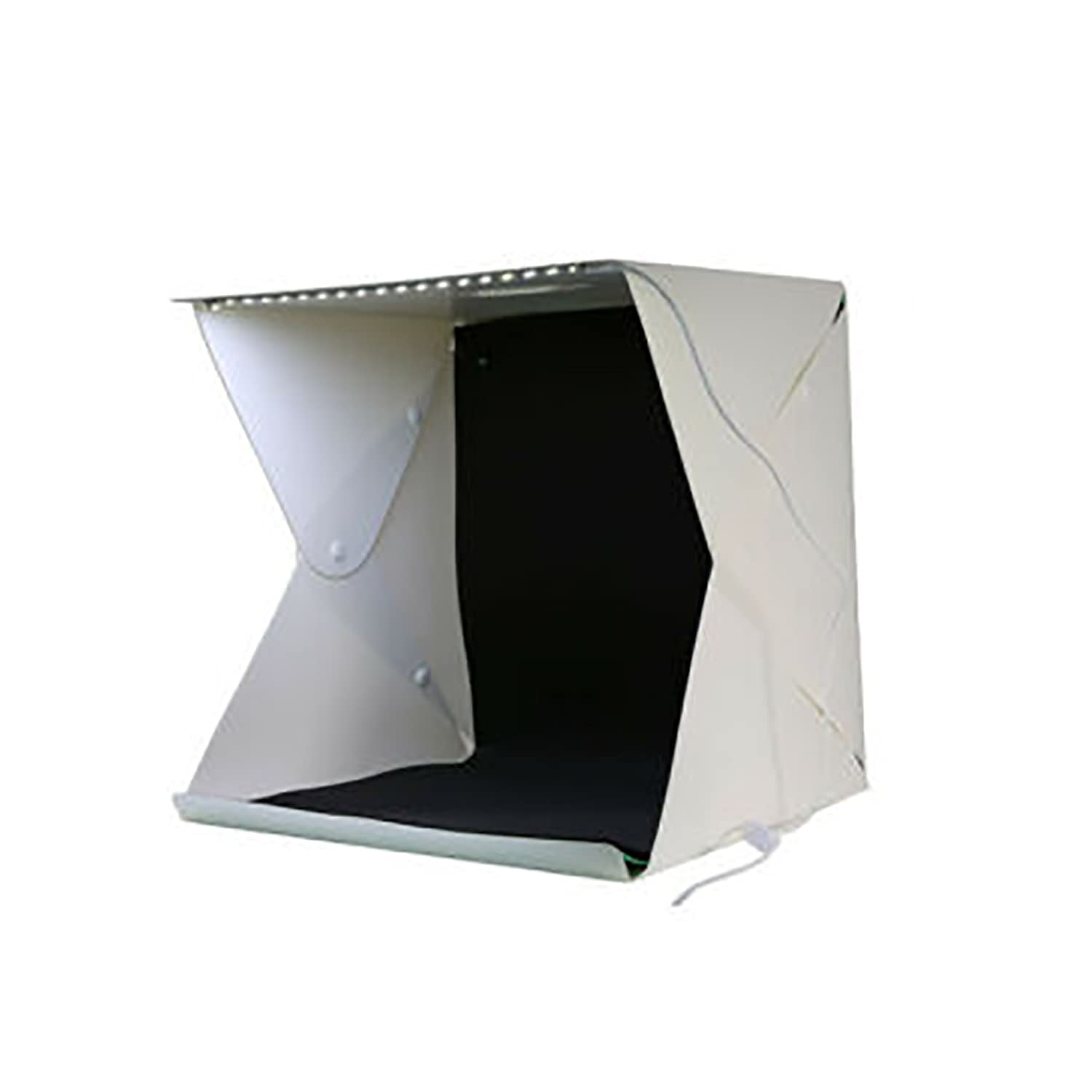 Walgreen40cm Portable Studio,Foldable Light Box for Photography with LED Light Mini Booth Shooting Tent kit Equipped With Background Cloths Built In Light and USB Cable (Black)