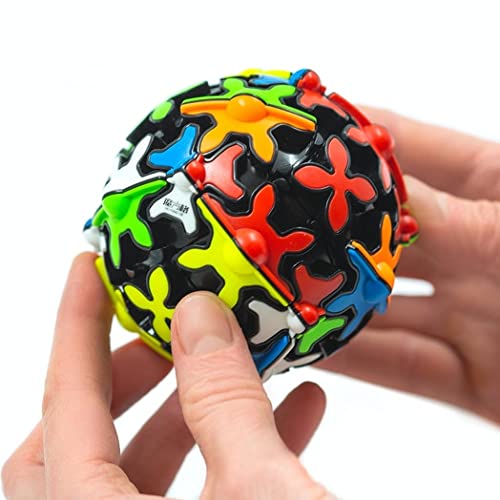 Image of D ETERNAL QY Gear Cube Sphere Shaped Speed Magic Cube Puzzle (Tiled)