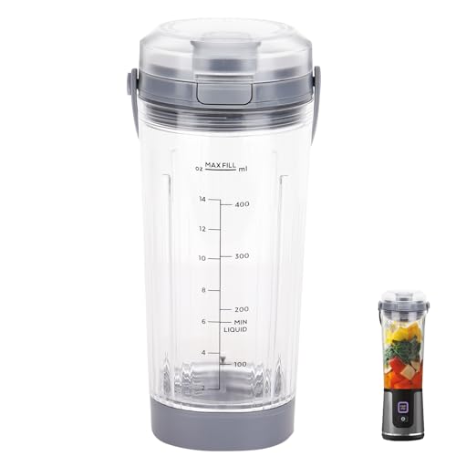 Remplacement de bol de mélangeur avec couvercle pour blender portable Ninja Blast séries BC100 et BC151 : accessoires de bol de mélangeur de 532 ml...