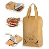 Marscamd BBQ Blanket for Resting Meat with Wide Opening, Meat Resting Bag with Handle for Briskets, Pork, Turkey, Steaks, Smoker Accessories, Grilling Gift for Men & BBQ Lovers, Brown