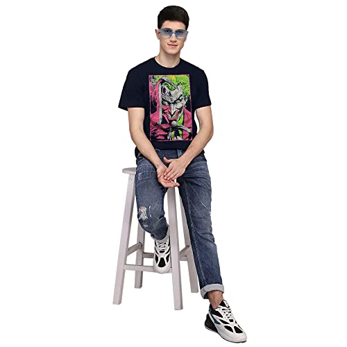 Image of Free Authority Mickey & Friends Printed Regular Fit Green Cotton Men's T-Shirt