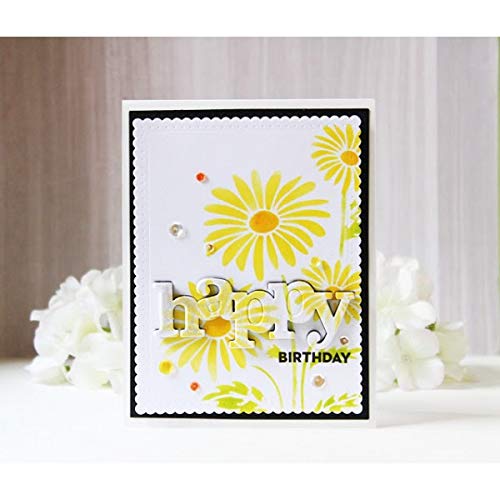 CrafTreat Reusable Layered Flower Stencils for Painting on Wood, Canvas, Paper, Fabric, Floor, Wall and Tile - 2 Step Daisy - 6x6 Inches - DIY Art and Craft Daisy Stencils for Painting Flowers - Image 2