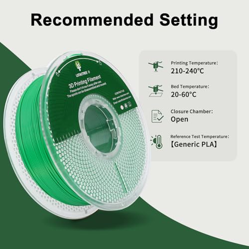 Image of PLA Force Green Filament, Toughened PLA Filament 1.75mm 1KG | Vibrant Green 3D Printer Filament Delivers An Eye-catching, Rich Color with Smooth Finish