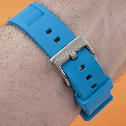 Bracelet de montre caoutchouc 20mm 22mm StrapHabit ventilé - 7