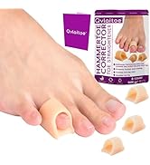 Qvlaitoe Small Hammer toe Straightener, 6 Count Toe Straighteners for Curled, Crooked, Bent, Claw...