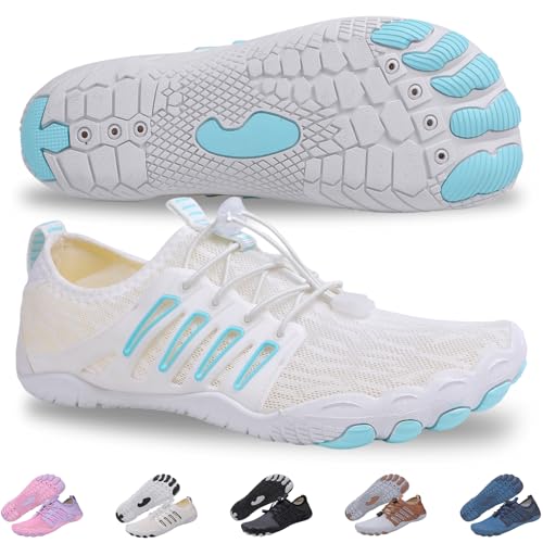 Hike Barefoot Shoes for Women Men - Quick Dry Wide Toe Box Beach Swim Athletic Sports Shoes, Non-Slip Hike Yoga Lightweight Footwear Aqua Hiking Walking Kayaking Diving Surfing