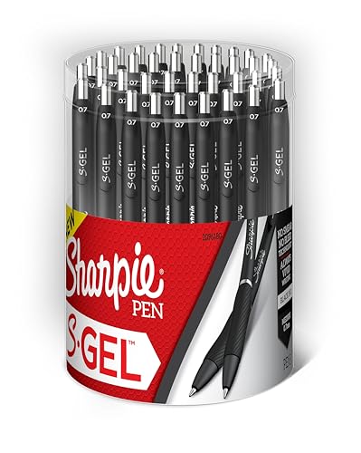 Sharpie S-Gel Gel Pen, Medium Point, Black Ink, 36/Pack (2096180)