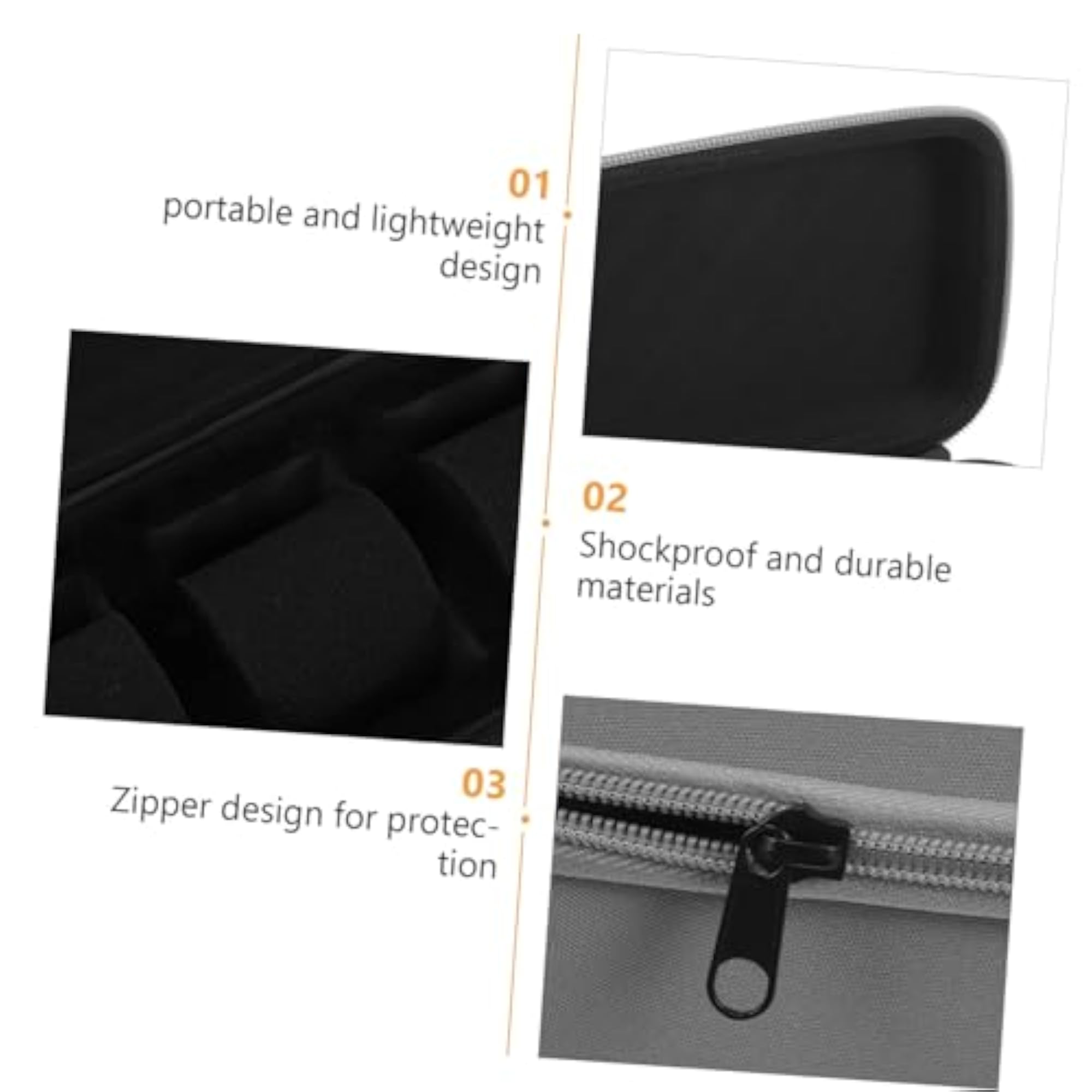 Portable Watch Travel Pouch for Men, Shockproof Holder