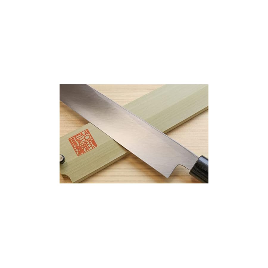 Yoshihiro Shiroko High Carbon Steel Kasumi Yanagi Rosewood Handle Sushi Sashimi Chef Knife (11.8'' (300mm))