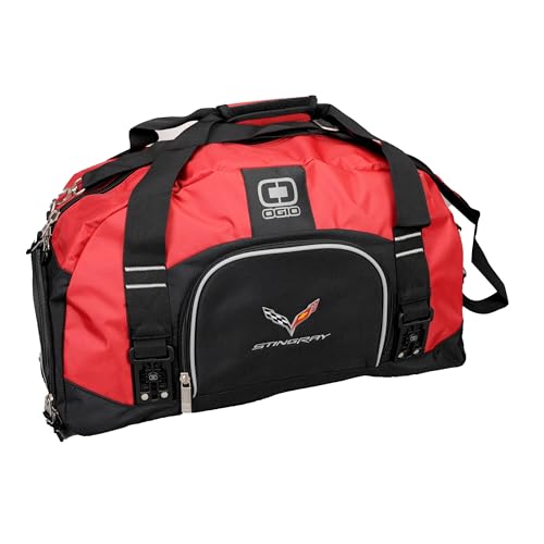 C7 OGIO Big Dome Duffel Bag with Corvette Logo & Stingray Script – Official GM Lifestyle Accessory2