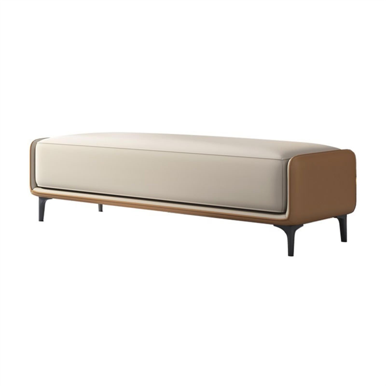 WDSOPK Ottoman For Bedroom Practical Bedroom Bedside Stool Metal Feet Simple Bench Fashion Light Luxury Sofa Foyer Shoe Changing Bench End Of Bed Bench,3 150 * 42 * 45Cm（1-150 * 42 * 45CM）