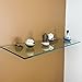 Fab Glass and Mirror Rectangle Floating Glass Shelve, 6