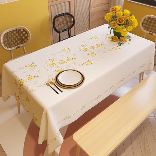 テーブルクロス 撥水加工 花柄 マルチクロス テーブルカバー デスクマット 長方形 正方形 tablecloth はっ水 厚手 汚れ防止 耐熱 耐久性 140*300cm 柔らかい ティーテーブル 食卓カバー カラー10 テーブルマット 家庭用 店舗用