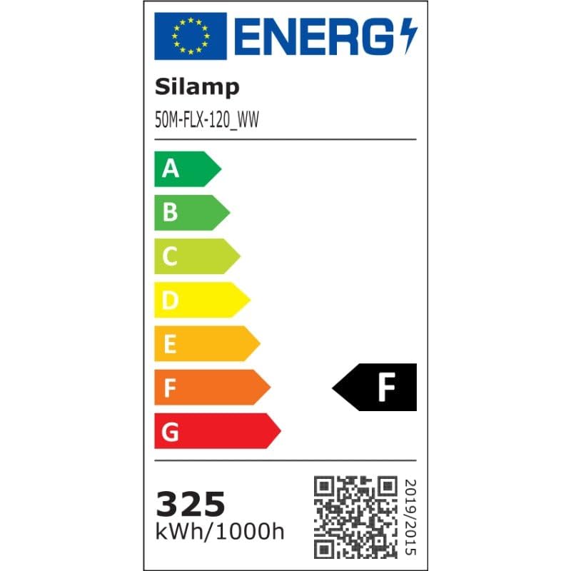 SiLAMP - Manguera de neón flexible LED (220 V, 50 m, 2835, 120 LED/m, 6000 K, 8000 K), color blanco frío