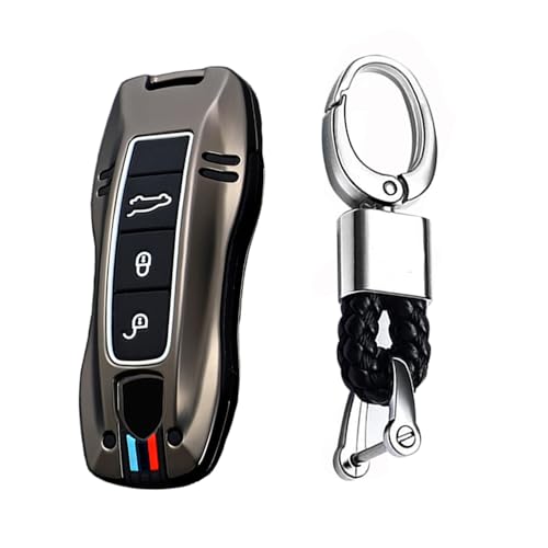 Coque de clé Porsche noire pour protéger votre télécommande 3 boutons au quotidien