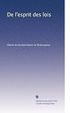 De l'esprit des lois (Edizione francese): Volume 3