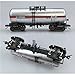 JISADER 1:75 Train Accessories Model with Track Display Home Decor Present Collection Railway Train Set Simulation Toy for Birthday, Silver