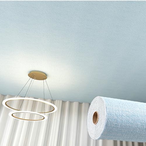 Unikicool Piastrelle del soffitto,Piastrelle per soffitto in PVC Decorativo,Pannelli per Controsoffitti in Schiuma di PVC,Spessore 2 mm,Stacca e Attacca,per Camera da Letto,Soggiorno soffitto