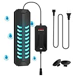 JAHEA Aquarium Clean Light，15W&18W&22W Submersible Light with Timer,Double Tube Aquarium Water Clean Green Clear Waterproof Clean Lamp for Pond,Swimming Pool (18W)