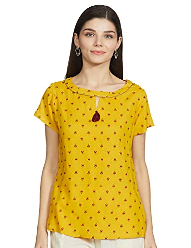Image of Easybuy Women's Regular Kurta (PA21LI02FE Yellow XS)