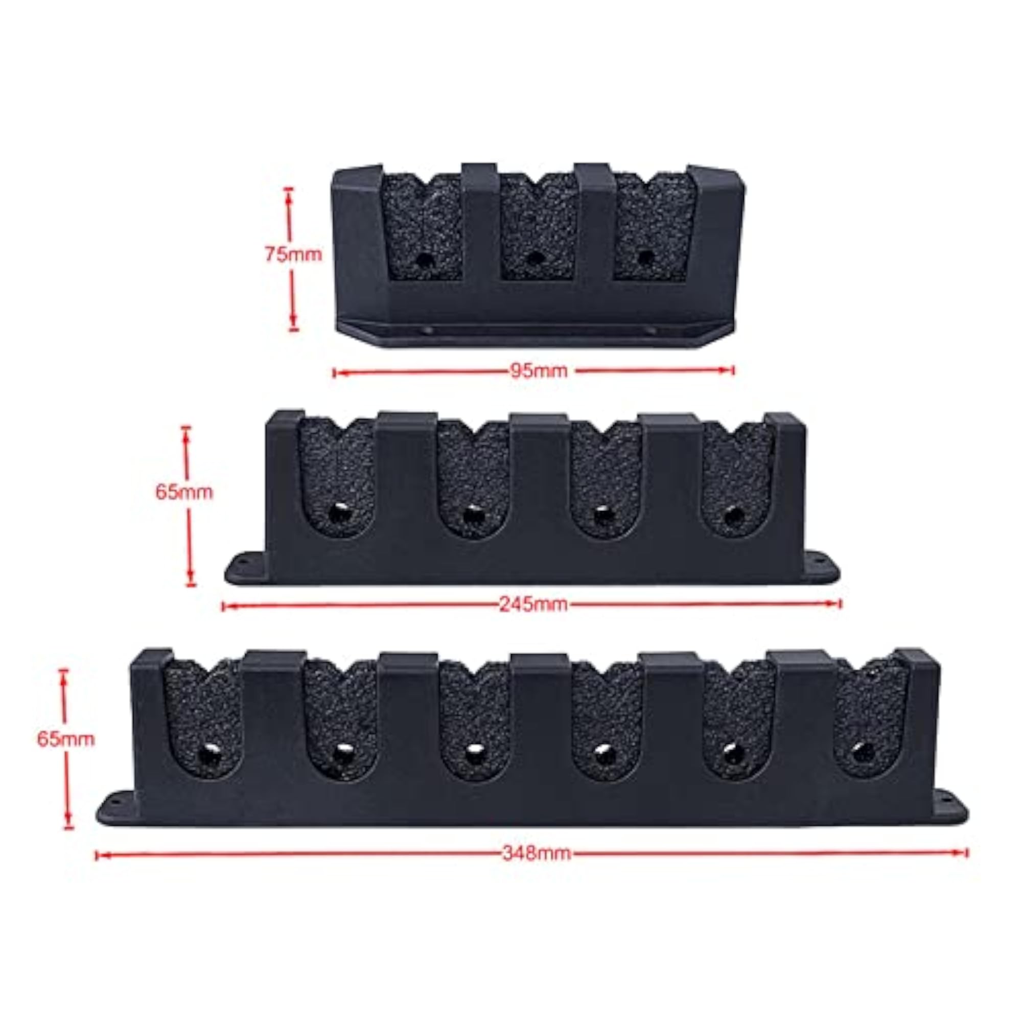 ABS Plastic Vertical Fishing Rod Holder for Garage, Easy Installation