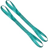 Lift Sling Straps,2' x 2' 2-Ply Heavy Duty Flat Eye Lift Slings,Polyester Lifting Sling Strap Tree Saver Recovery Strap Web Sling Rigging Moving Tow Hoist Gear Straps 6400lb 5100lb 12800lb 2 Pack