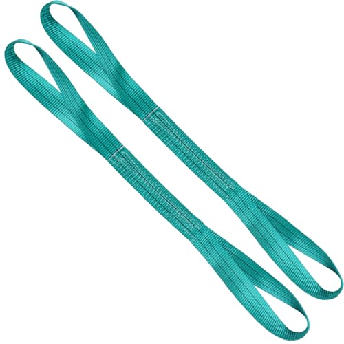 Lift Sling Straps,2" x 2' 2-Ply Heavy Duty Flat Eye