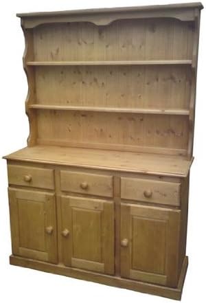 Wye Valley Pine Farmhouse 4ft Welsh Dresser - Finish: Lacquer - Stain: Honey