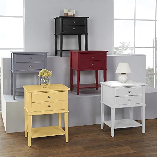 Ameriwood Home Franklin Accent Table 2 Drawers, Black #TOP4