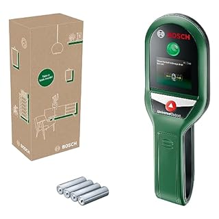 Bosch rilevatore UniversalDetect (display con guida passo-passo per un facile utilizzo, rilevatore cavi e sottostrutture in legno, in scatola di cartone E-Commerce)