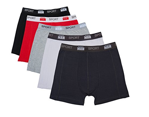 RUFINA #947-4 Pack- Men's Athletic Stretch Cotton Classics Boxer Soft Waistband