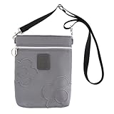 MARY QUANT (マリークヮント) ショルダーポーチ (グレー) スマホショルダー スマホポーチ ポシェット ポケットプラス (約19cm×13cm×2cm) 000846-0001-01