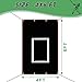 OKAYES Baseball Batting Cage Backstop Vinyl Target Strike Zone - 4x6FT Heavy Duty Pitching Net Saver with Copper Grommets Bungee Ropes for Softball Training Accuracy