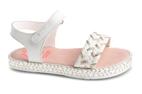 Sandales Pablosky Pepa anti-ampoules en cuir souple pour petite fille