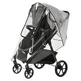 Universal Regenschutz f&uuml;r Kinderwagen mit einem gro&szlig;em Zugangsfenster
