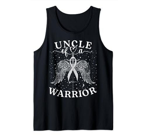 Escuadrón de apoyo para la concienciación sobre el cáncer de pulmón Uncle Of A Warrior Camiseta sin Mangas