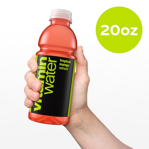 Image of vitaminwater Refresh Tropical Mango Nutrient Enhanced Flavored Water Beverage, 20 fl oz Bottles, 12 Pack